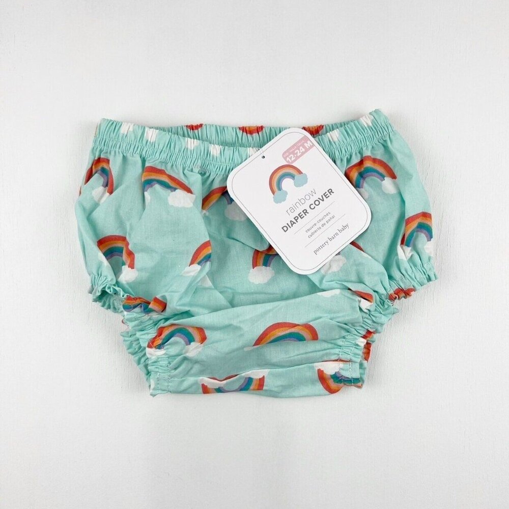 NWT Pottery Barn Kids Rainbow Diaper Cover